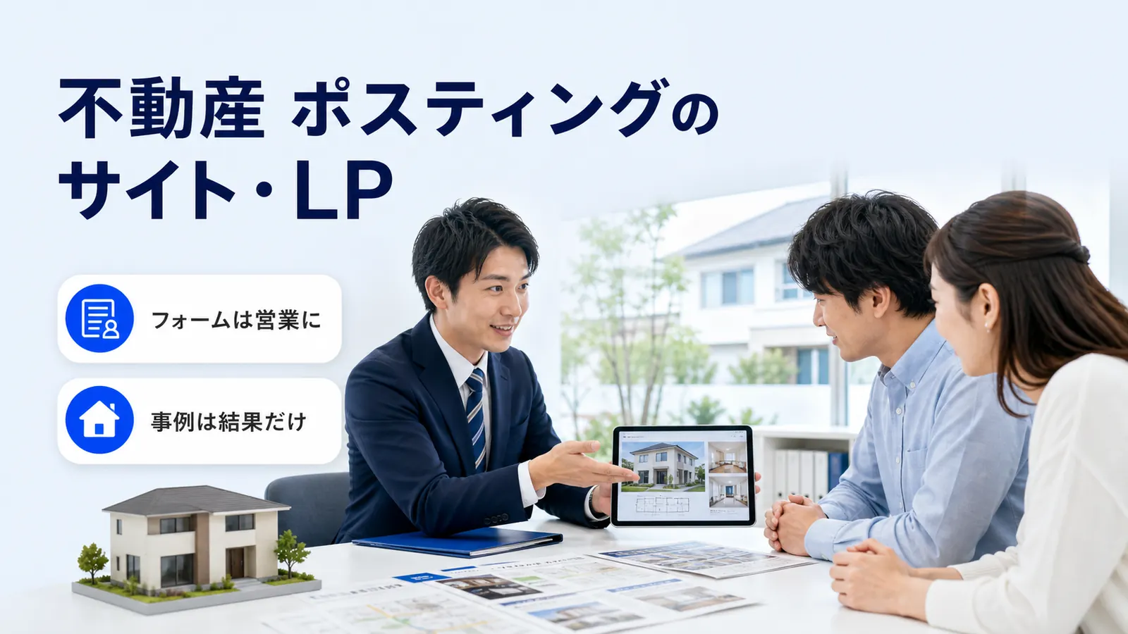 不動産 ポスティングのサイト・LP