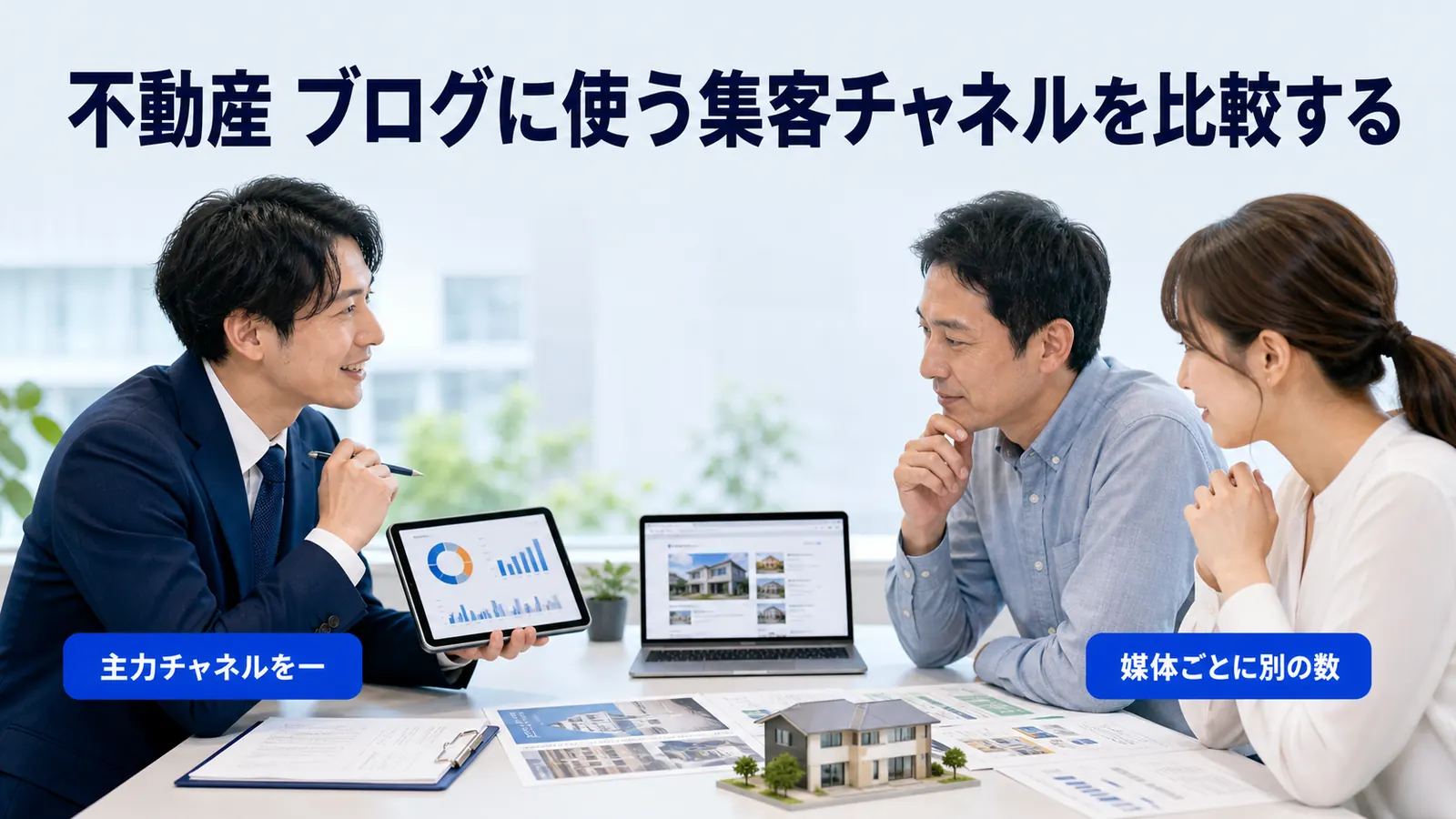 不動産 ブログに使う集客チャネルを比較する