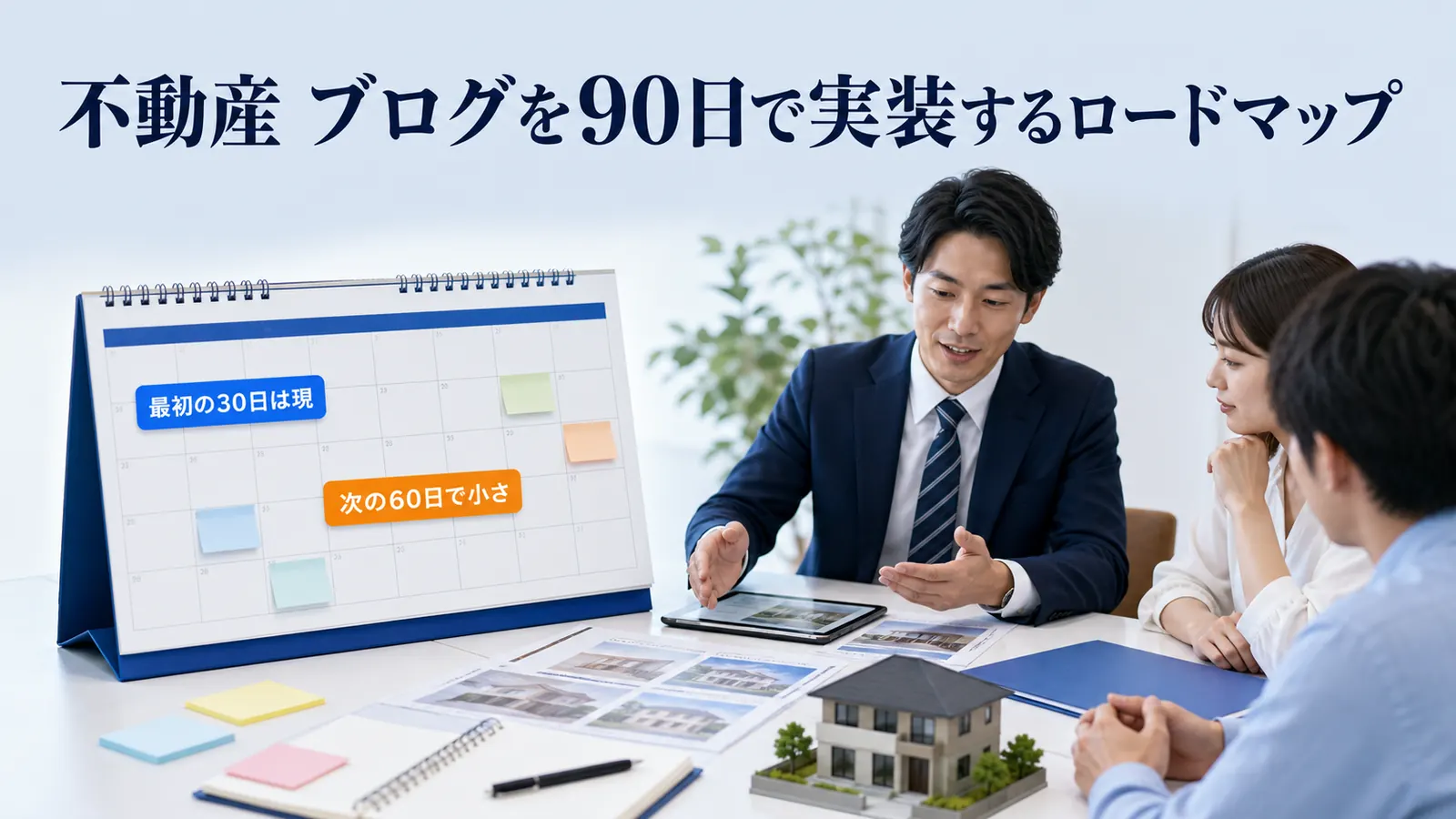 不動産 ブログを90日で実装するロードマップ