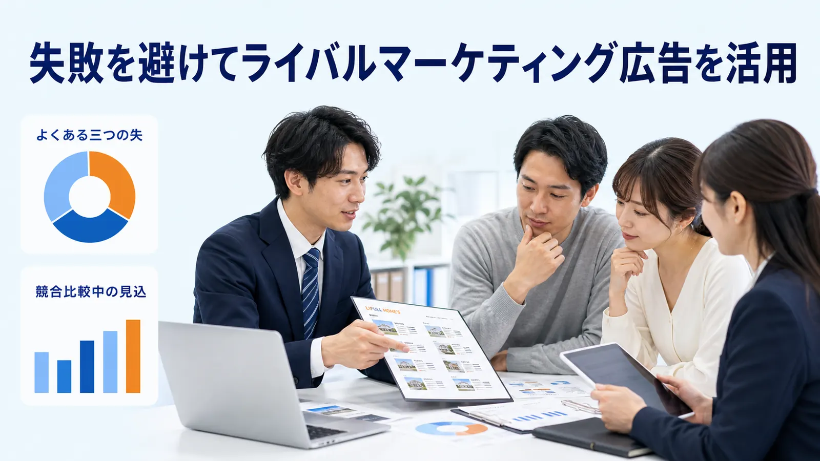 失敗を避けてライバルマーケティング広告を活用