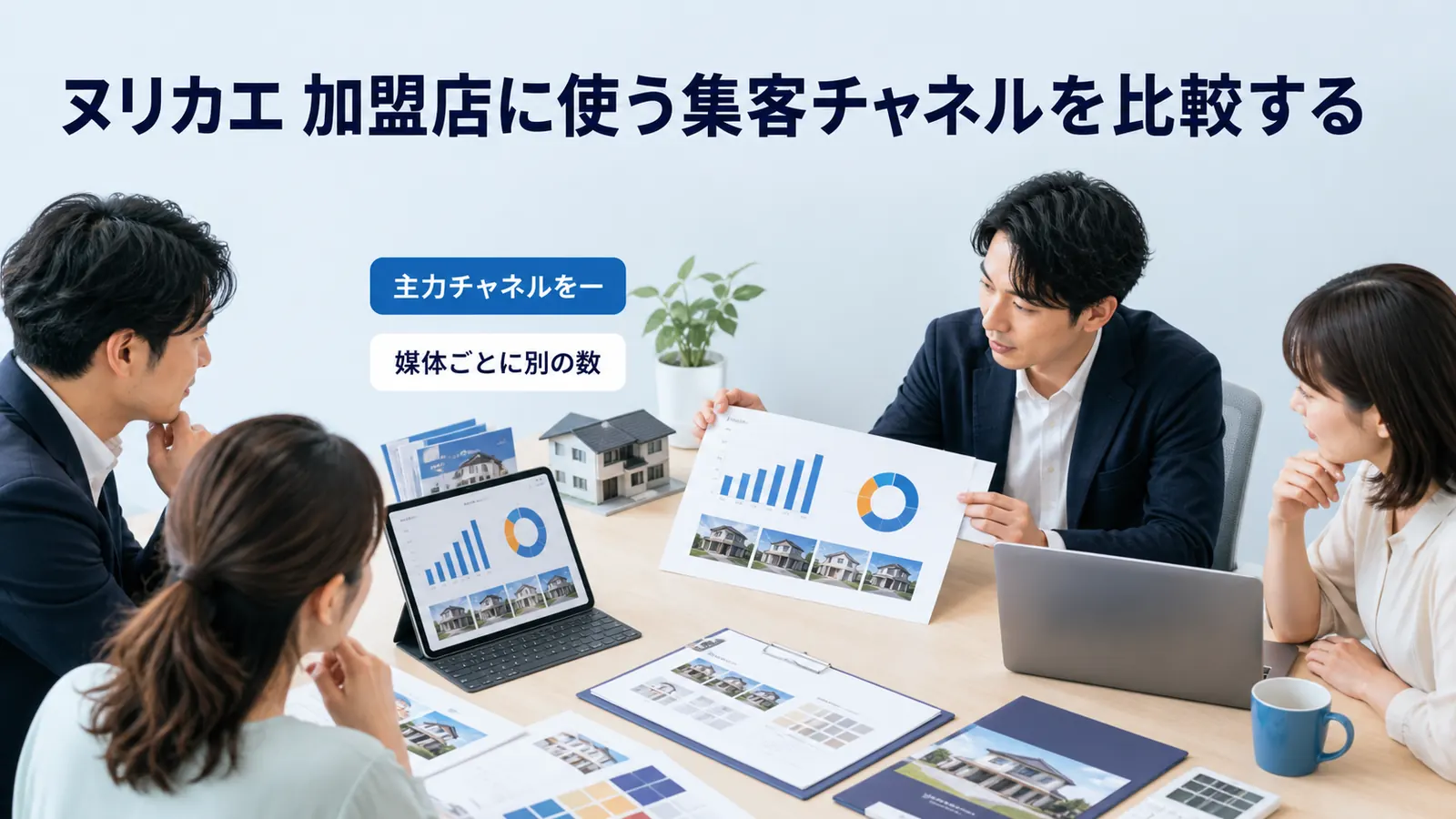 ヌリカエ 加盟店に使う集客チャネルを比較する