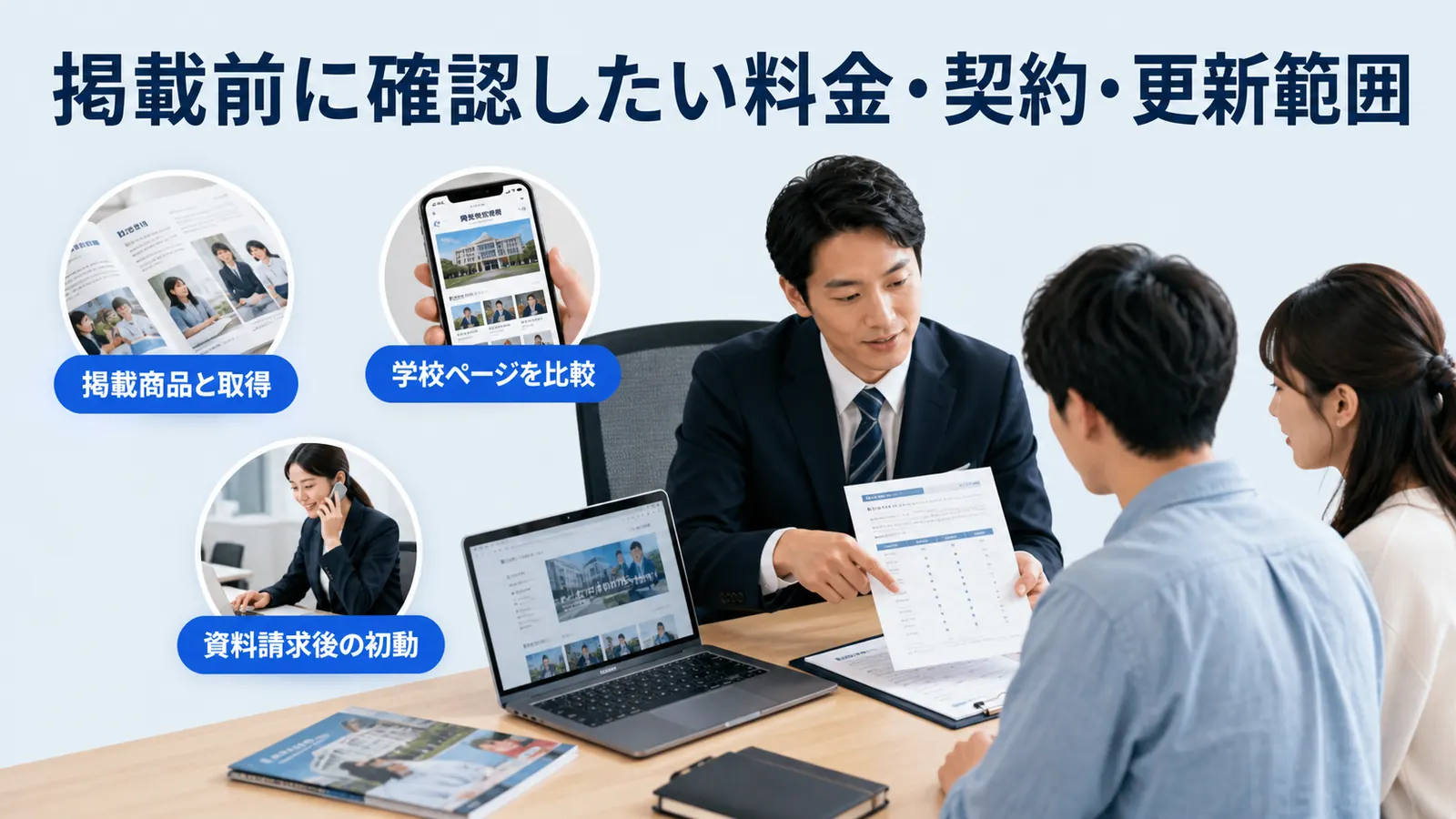 掲載前に確認したい料金・契約・更新範囲