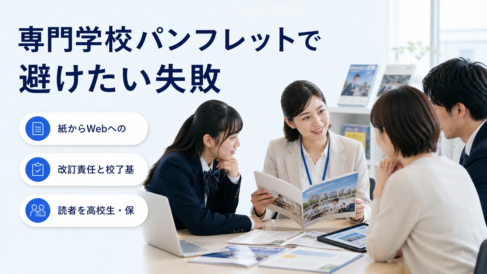 専門学校パンフレットで避けたい失敗