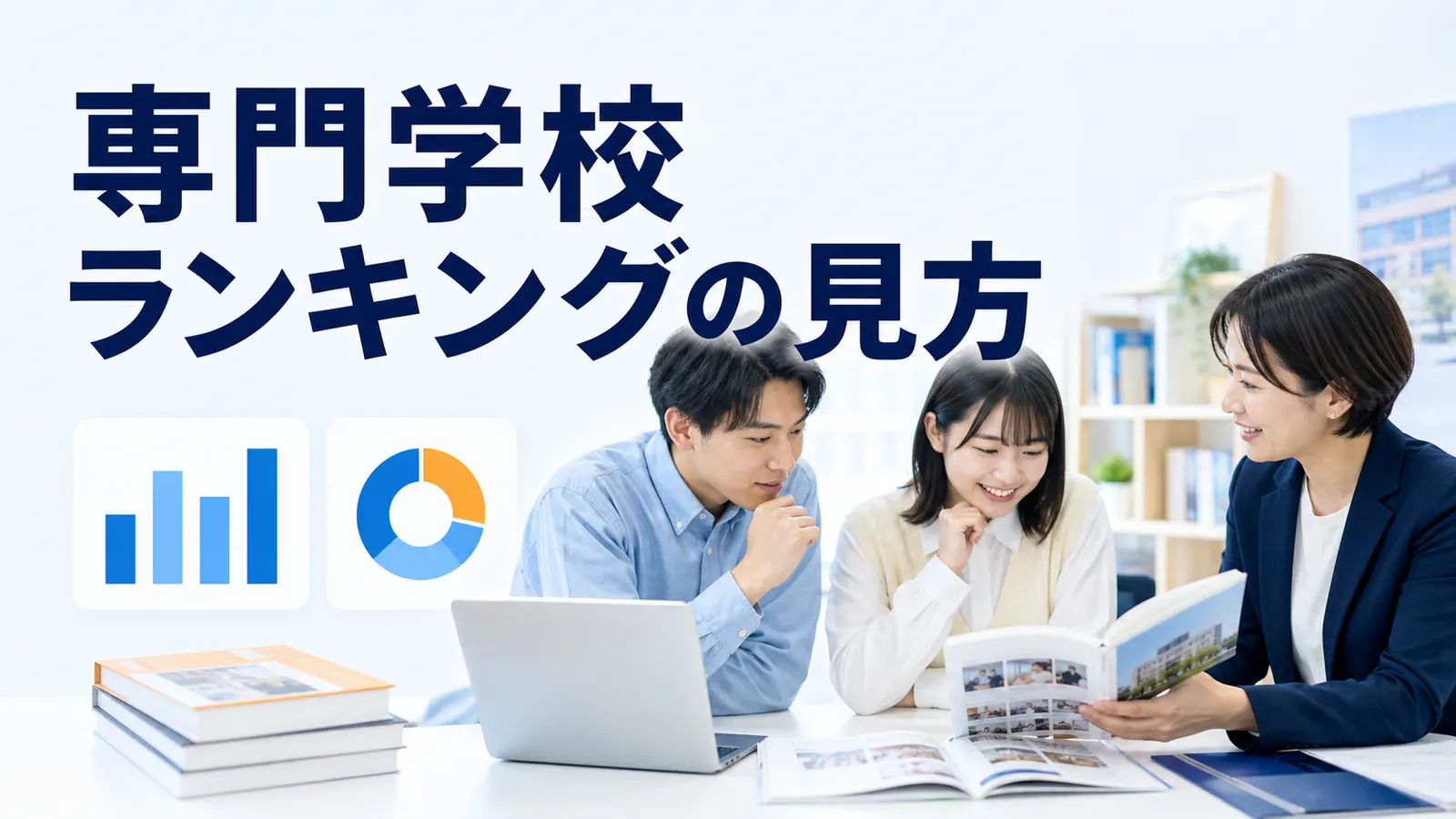 専門学校ランキングの見方を内容別のオリジナル構図で整理した図解