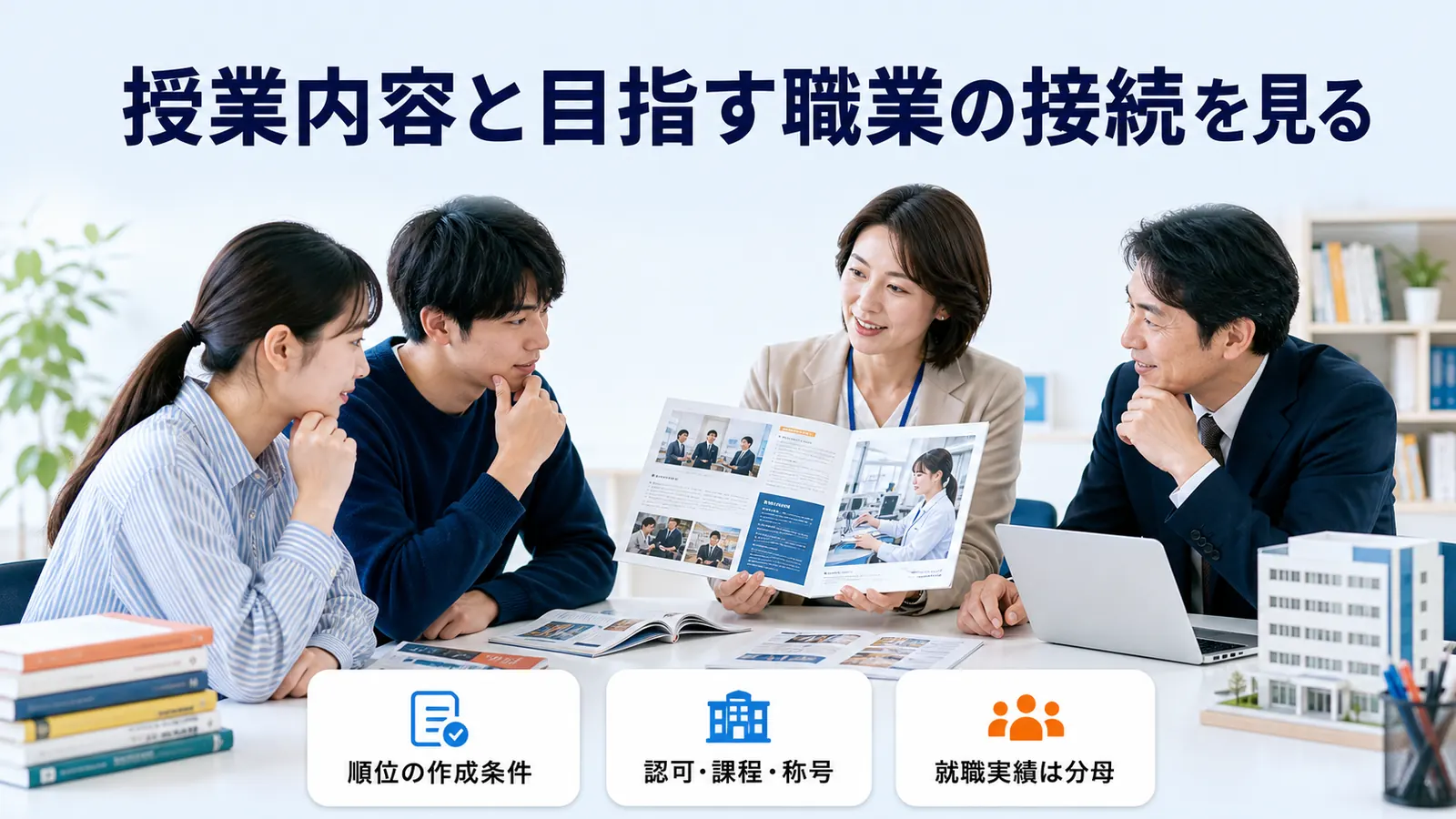 授業内容と目指す職業の接続を見る