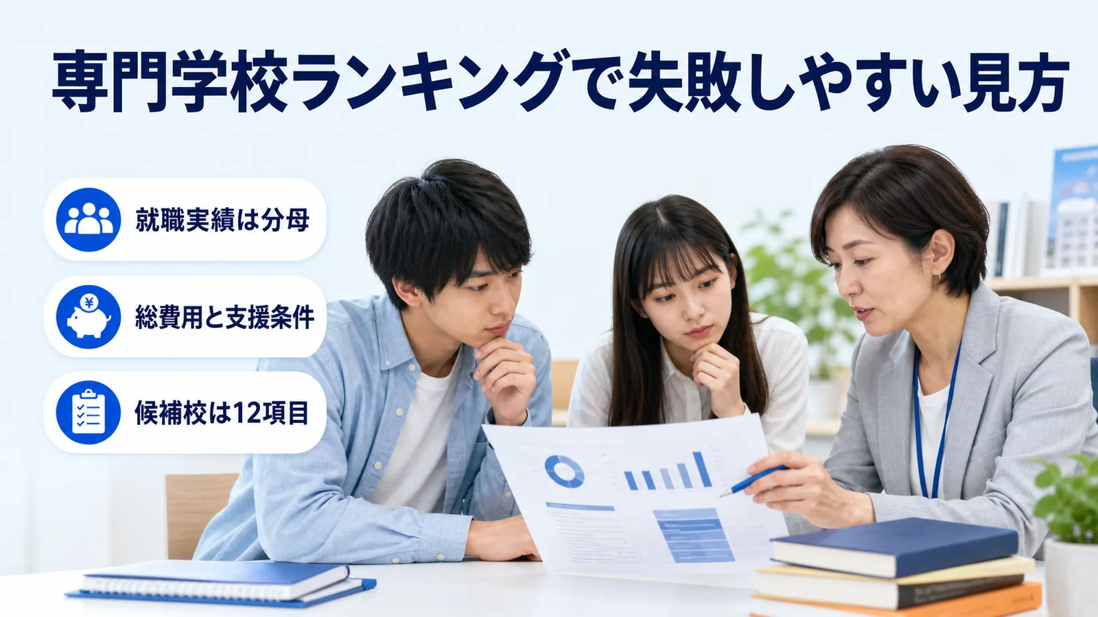 専門学校ランキングで失敗しやすい見方