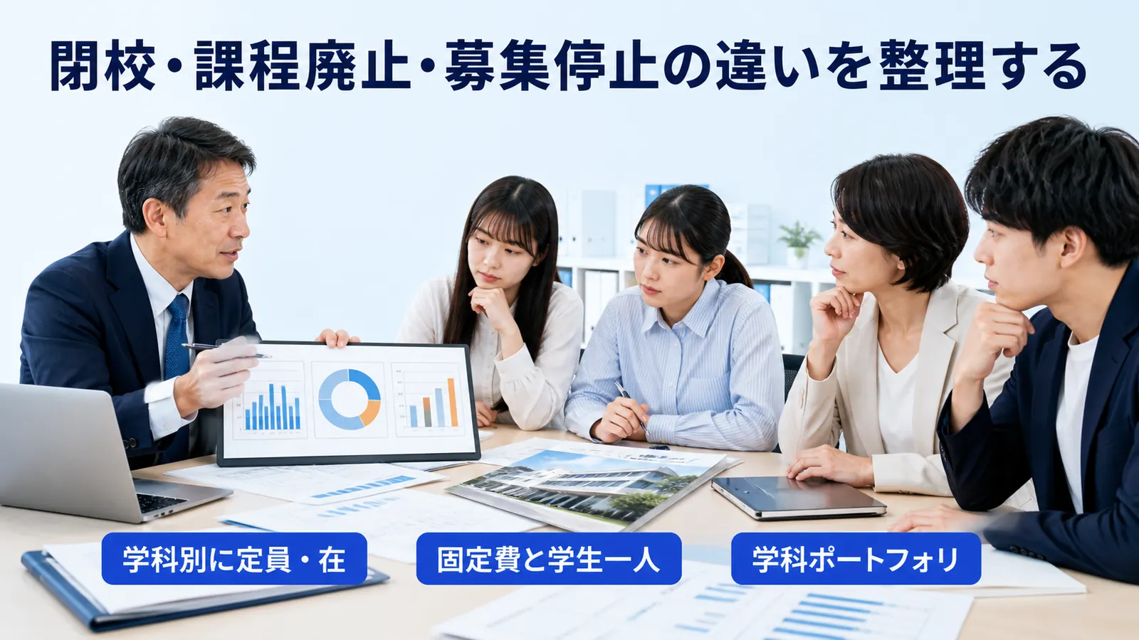 閉校・課程廃止・募集停止の違いを整理する