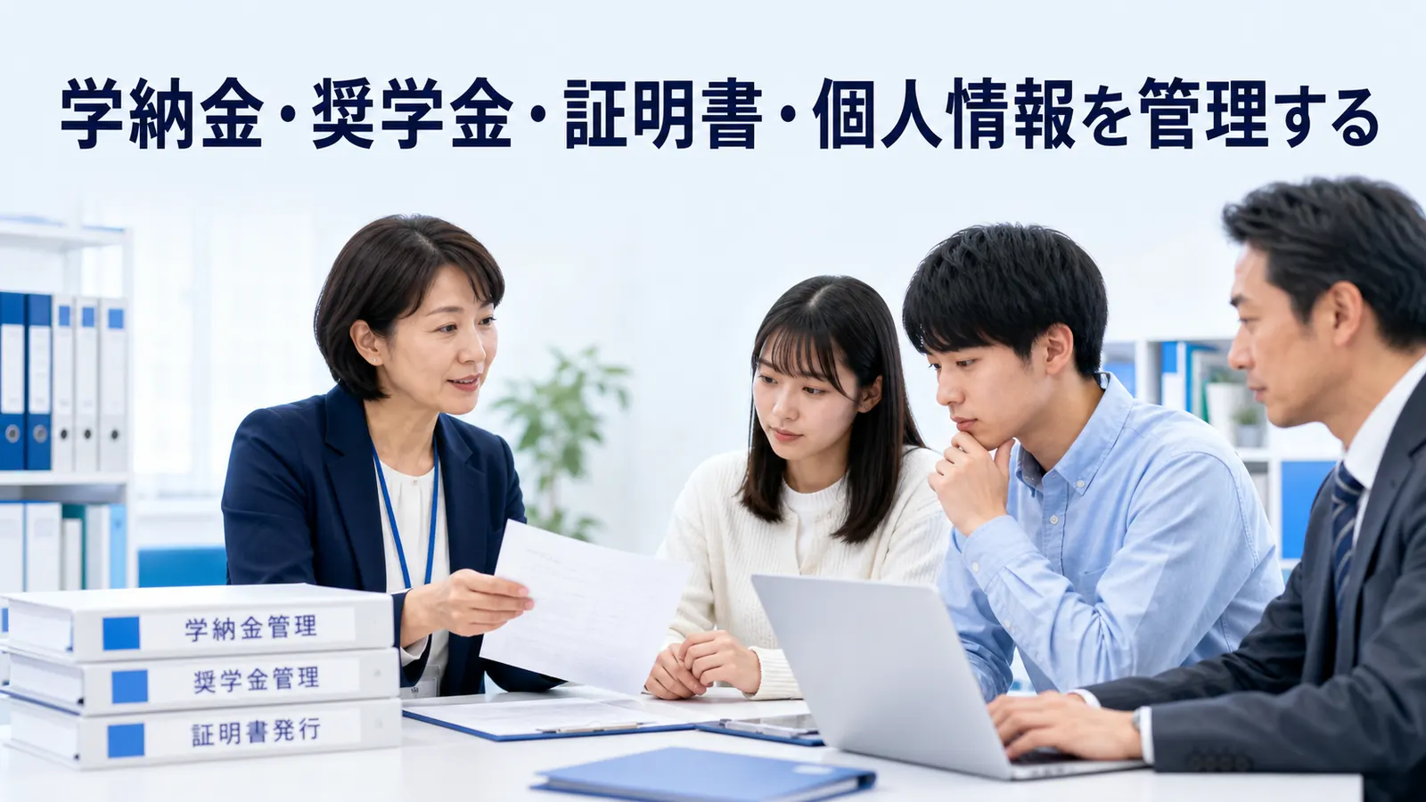 学納金・奨学金・証明書・個人情報を管理する