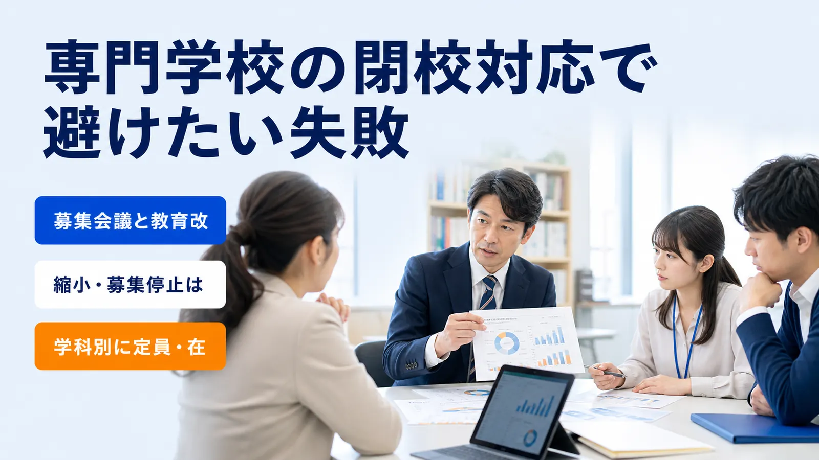 専門学校の閉校対応で避けたい失敗