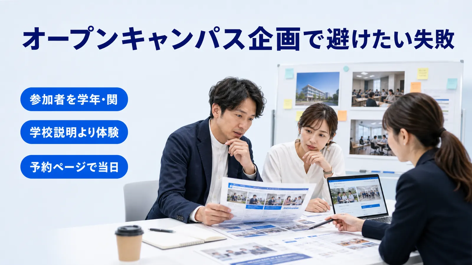 オープンキャンパス企画で避けたい失敗