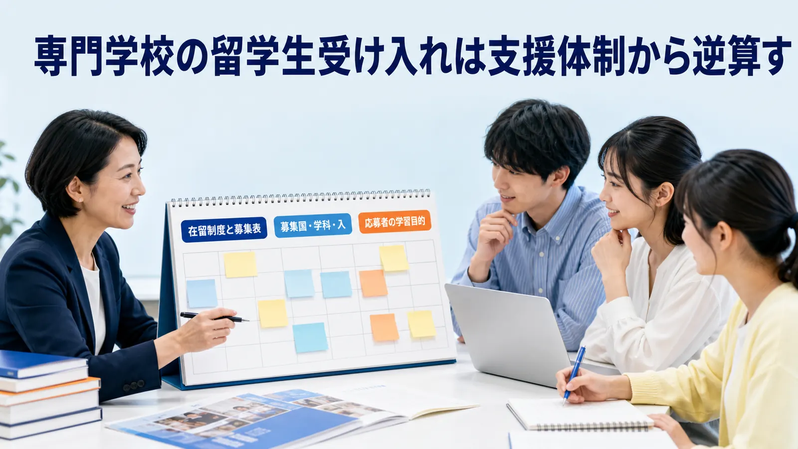 専門学校の留学生受け入れは支援体制から逆算す