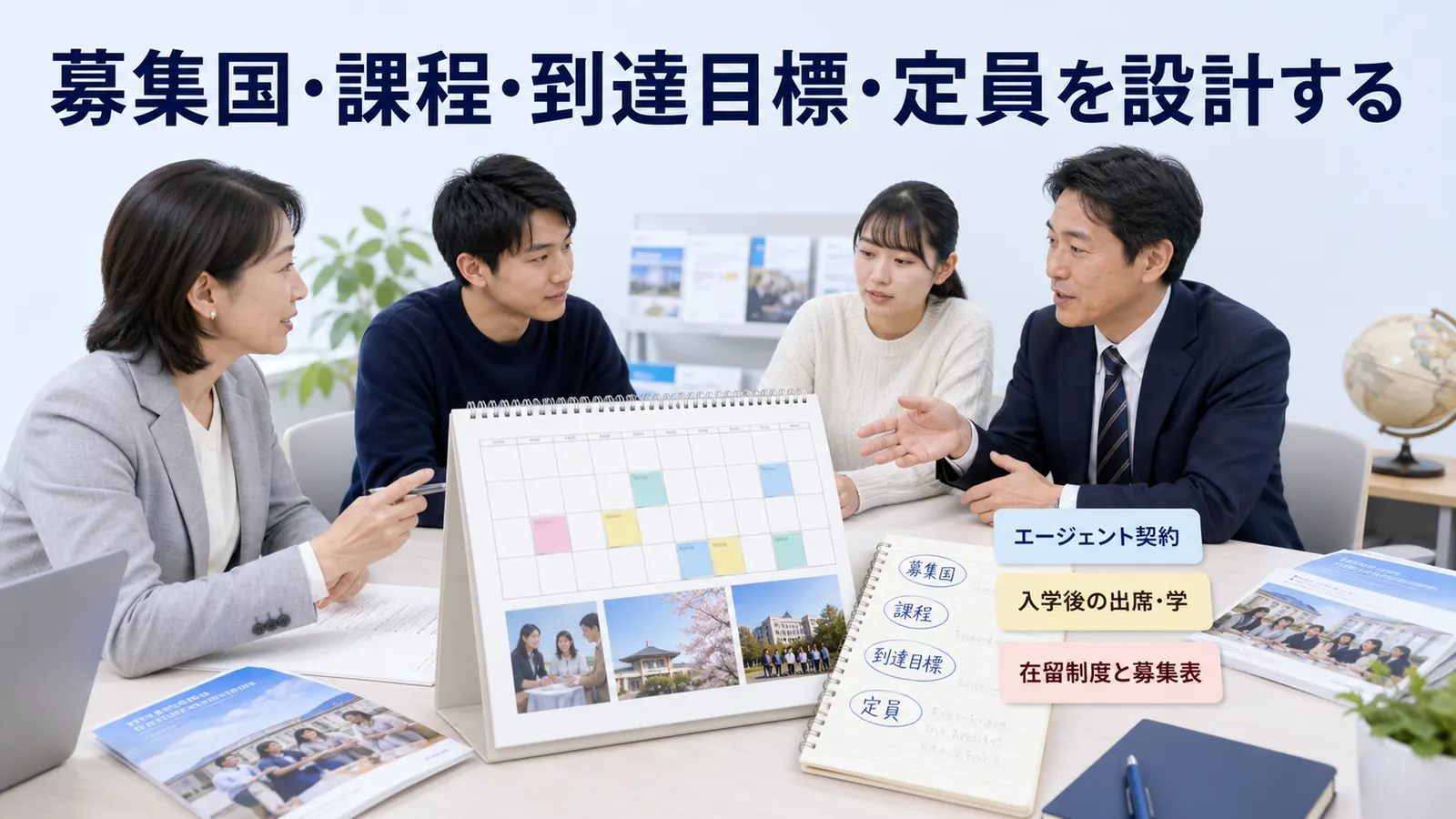 募集国・課程・到達目標・定員を設計する