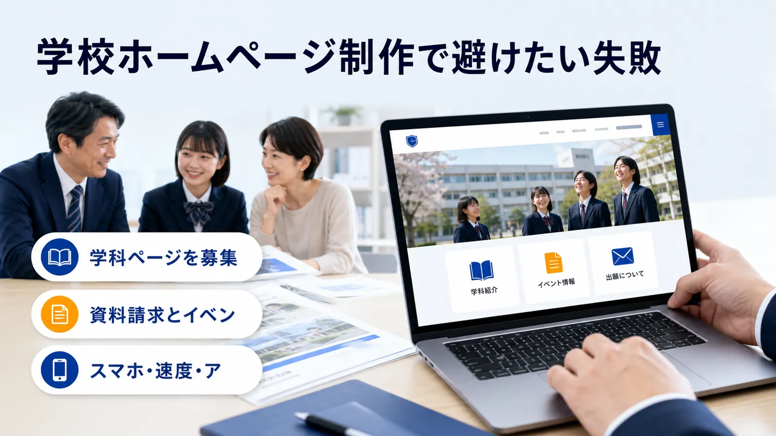 学校ホームページ制作で避けたい失敗