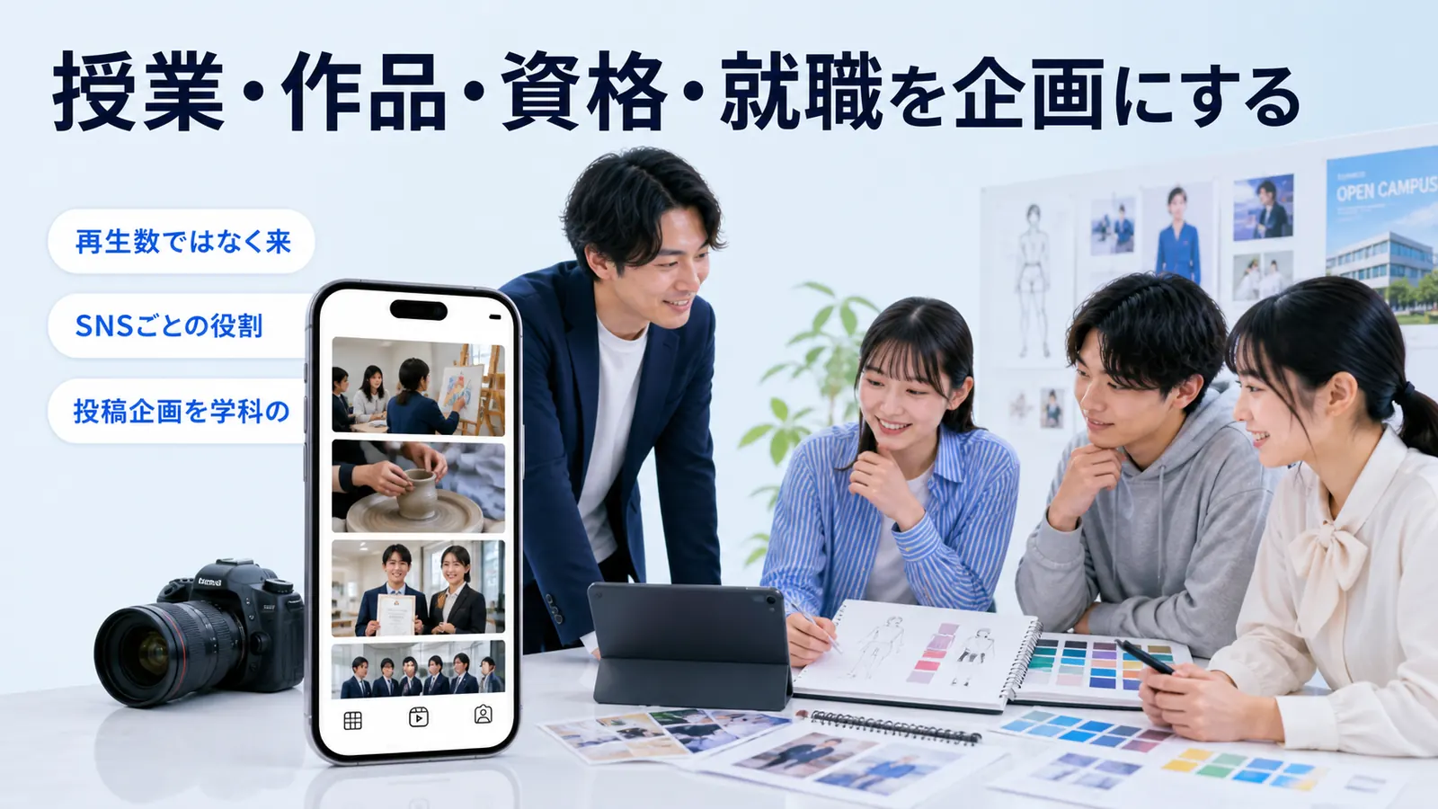 授業・作品・資格・就職を企画にする