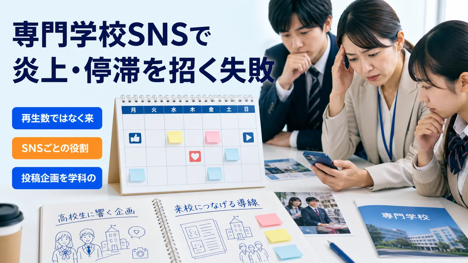 専門学校SNSで炎上・停滞を招く失敗
