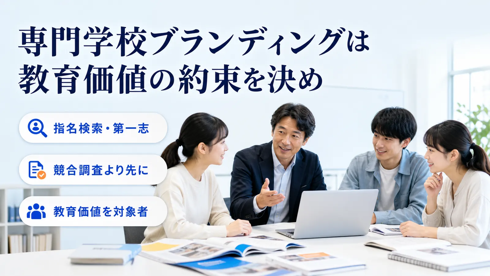 専門学校ブランディングは教育価値の約束を決め