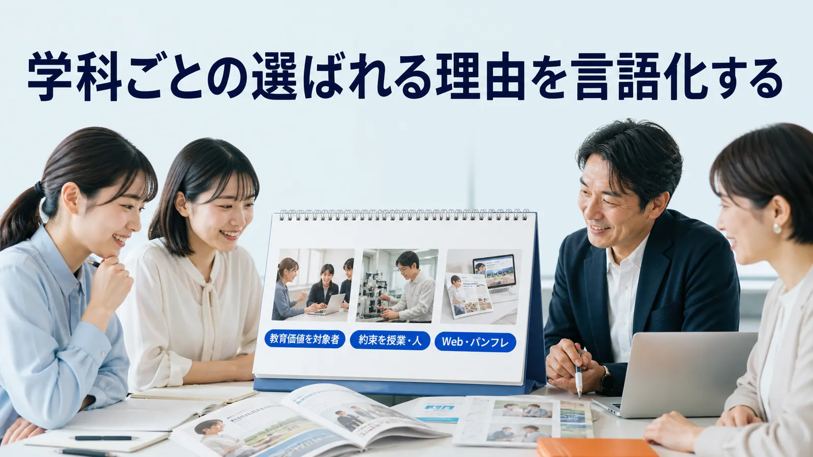 学科ごとの選ばれる理由を言語化する