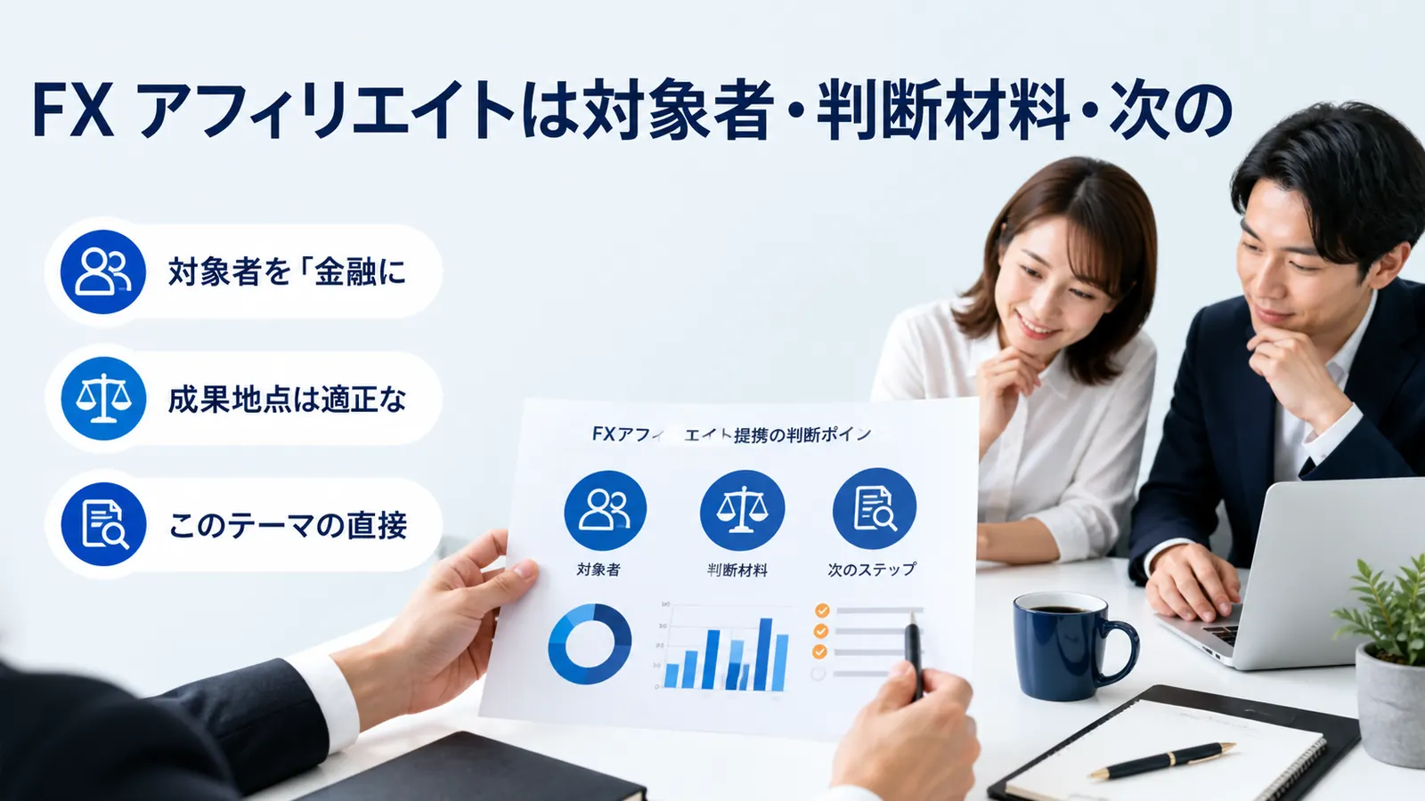FX アフィリエイトは対象者・判断材料・次の