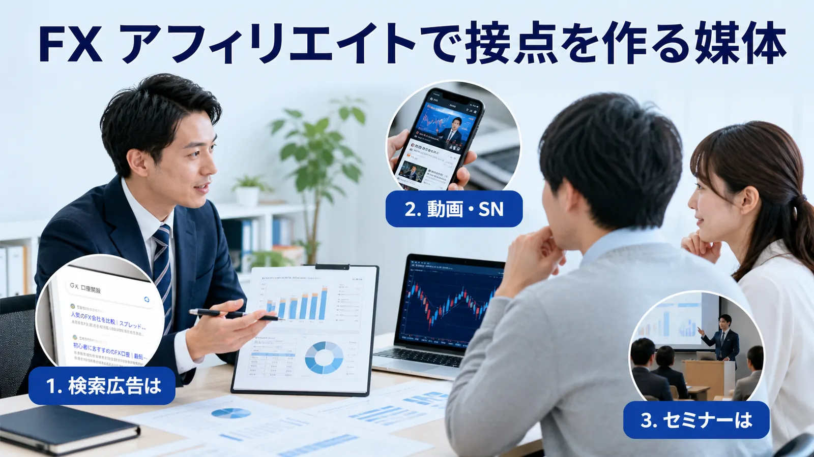FX アフィリエイトで接点を作る媒体