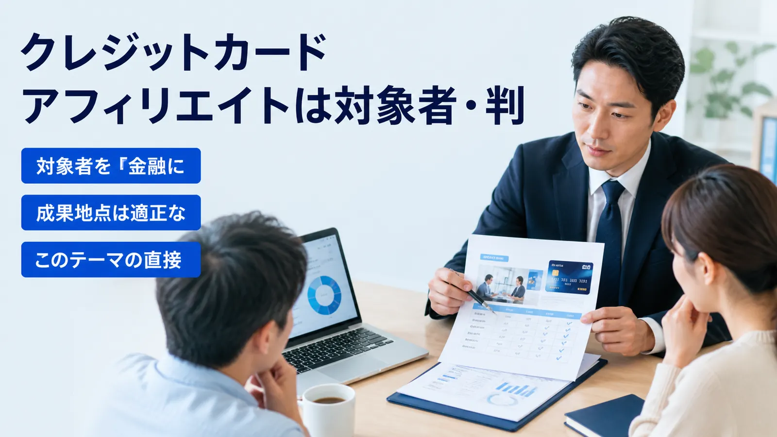 クレジットカード アフィリエイトは対象者・判