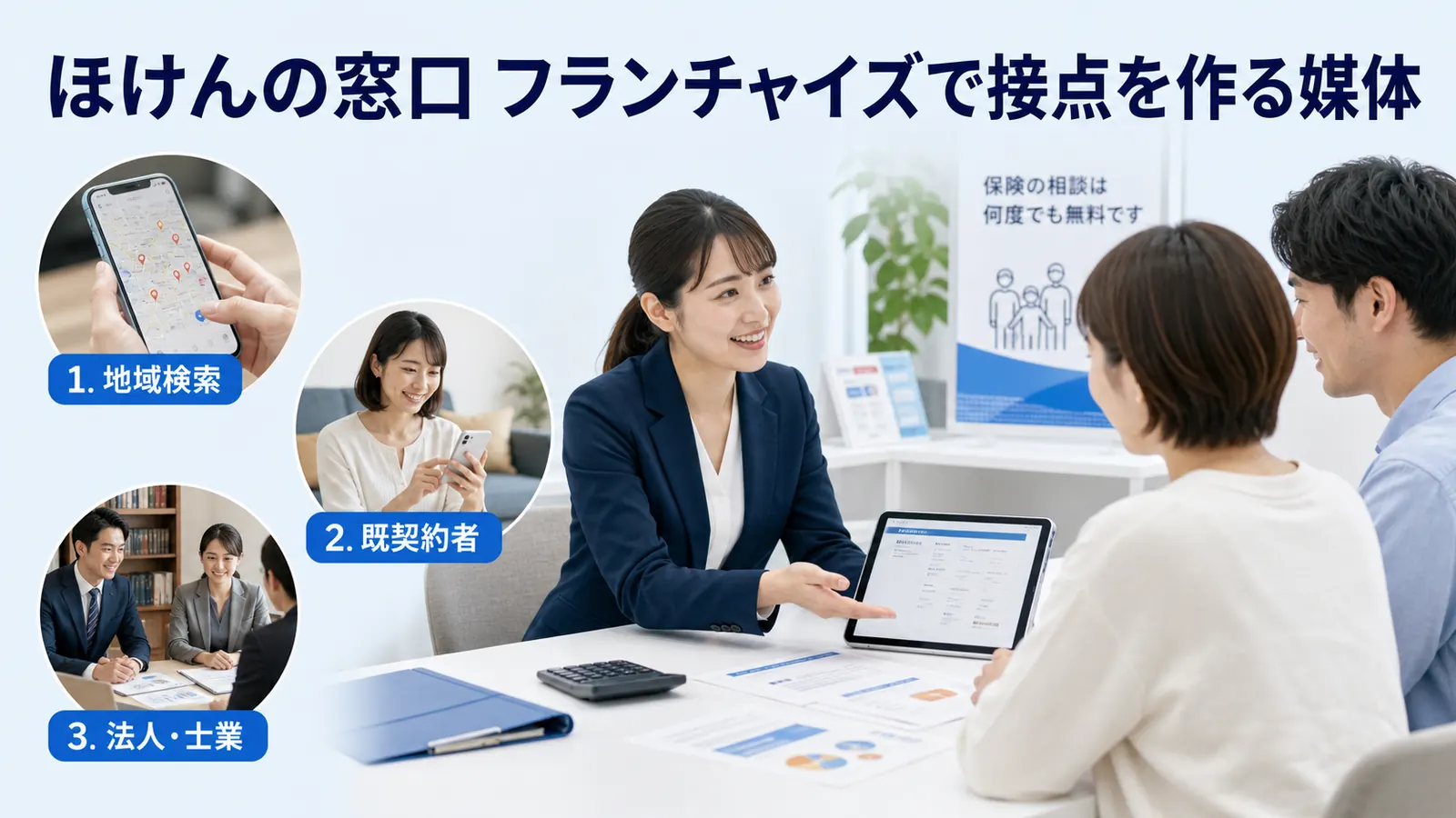 ほけんの窓口 フランチャイズで接点を作る媒体