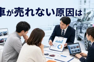 車が売れない原因はを内容別のオリジナル構図で整理した図解