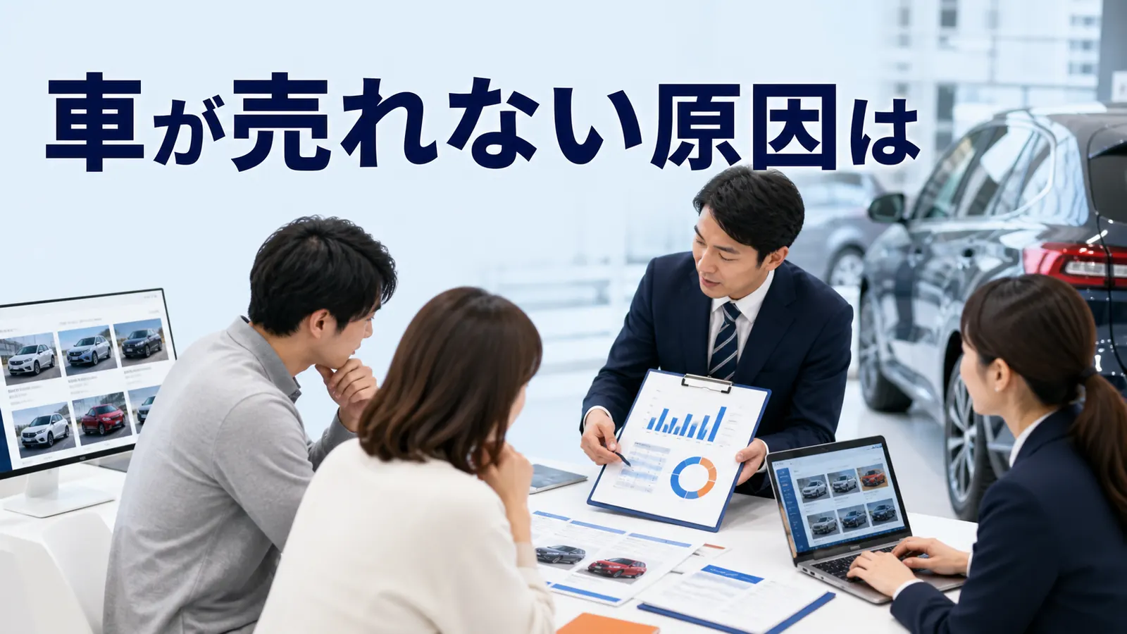 車が売れない原因は？在庫・価格・広告・商談を見直す改善策