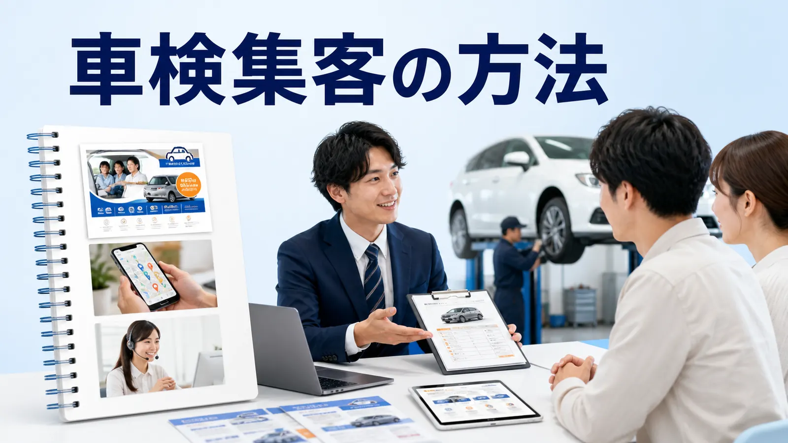 車検集客の方法｜反響につながるチラシ・MEO・既存客フォロー
