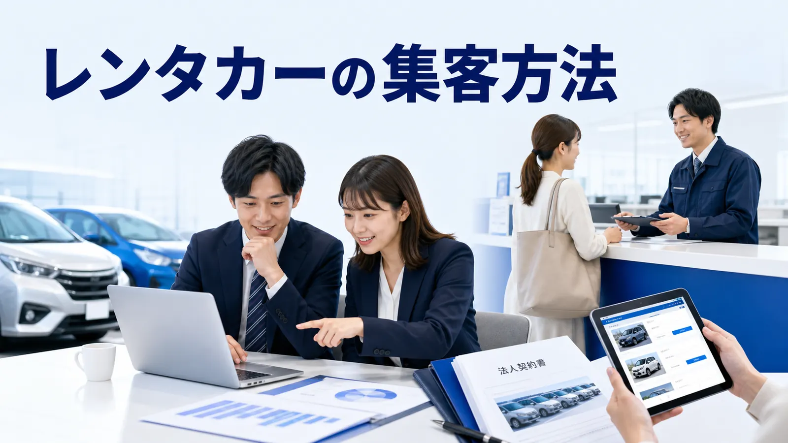レンタカーの集客方法｜地域需要・予約サイト・法人契約を伸ばす