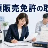 酒類販売免許の取り方を内容別のオリジナル構図で整理した図解