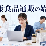 健康食品通販の始め方を内容別のオリジナル構図で整理した図解