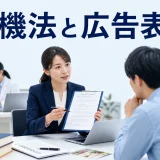 薬機法と広告表現を内容別のオリジナル構図で整理した図解