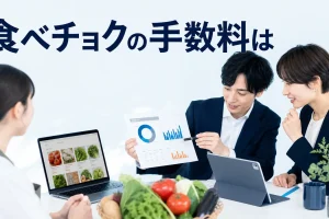 食べチョクの手数料はを内容別のオリジナル構図で整理した図解