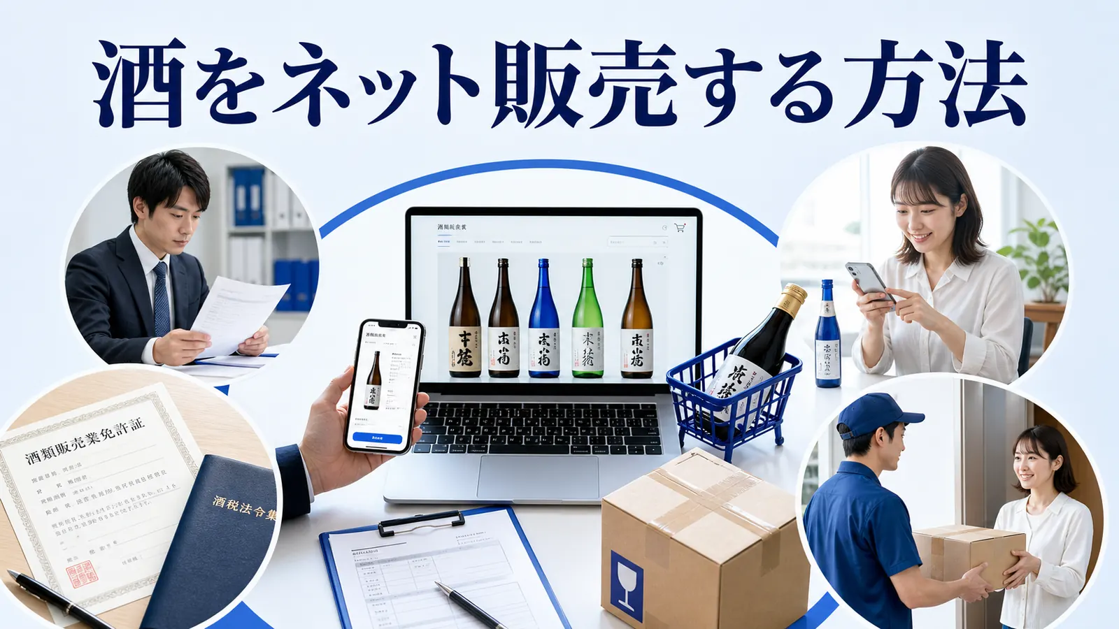 酒をネット販売する方法｜免許・表示・配送・集客の実務