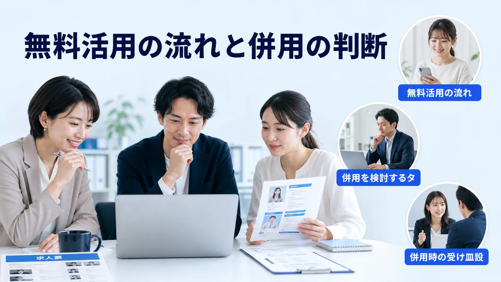 無料活用の流れと併用の判断