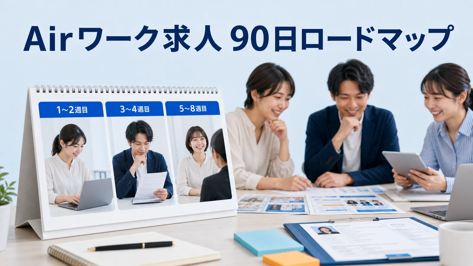 Airワーク求人 90日ロードマップ