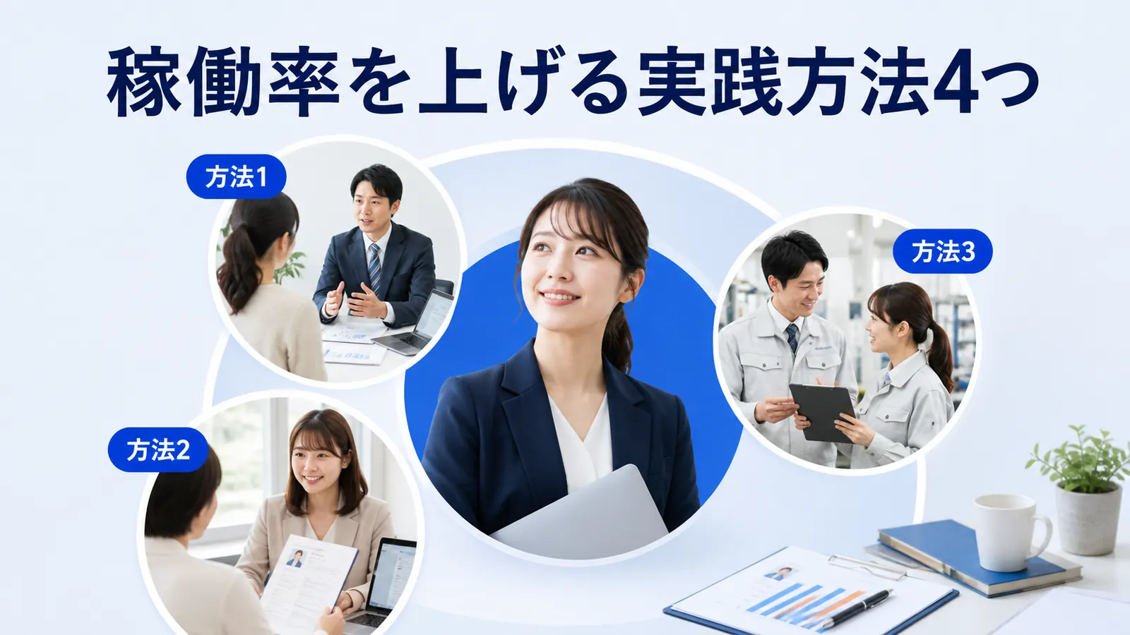 稼働率を上げる実践方法4つ