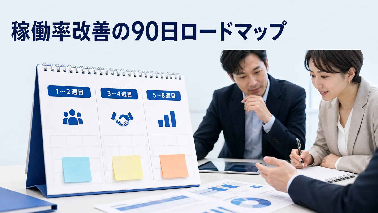 稼働率改善の90日ロードマップ