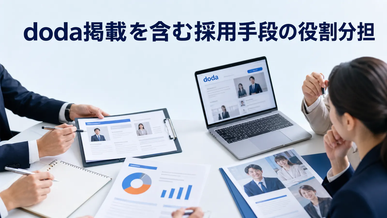 doda掲載を含む採用手段の役割分担