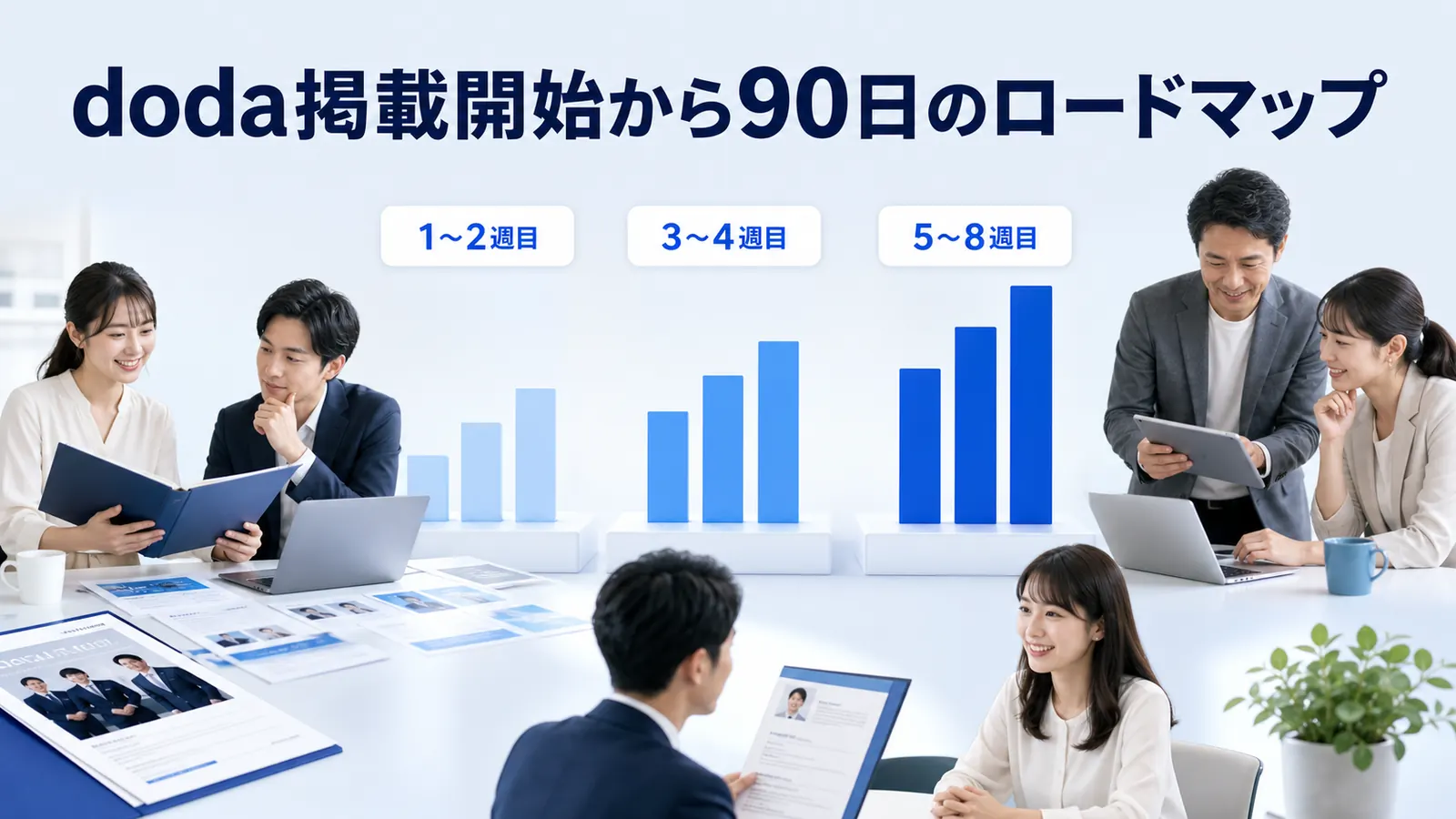 doda掲載開始から90日のロードマップ