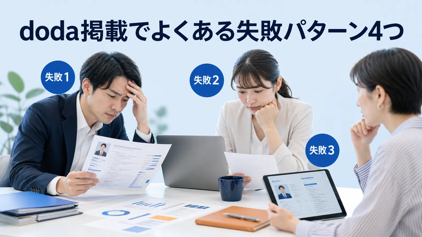 doda掲載でよくある失敗パターン4つ