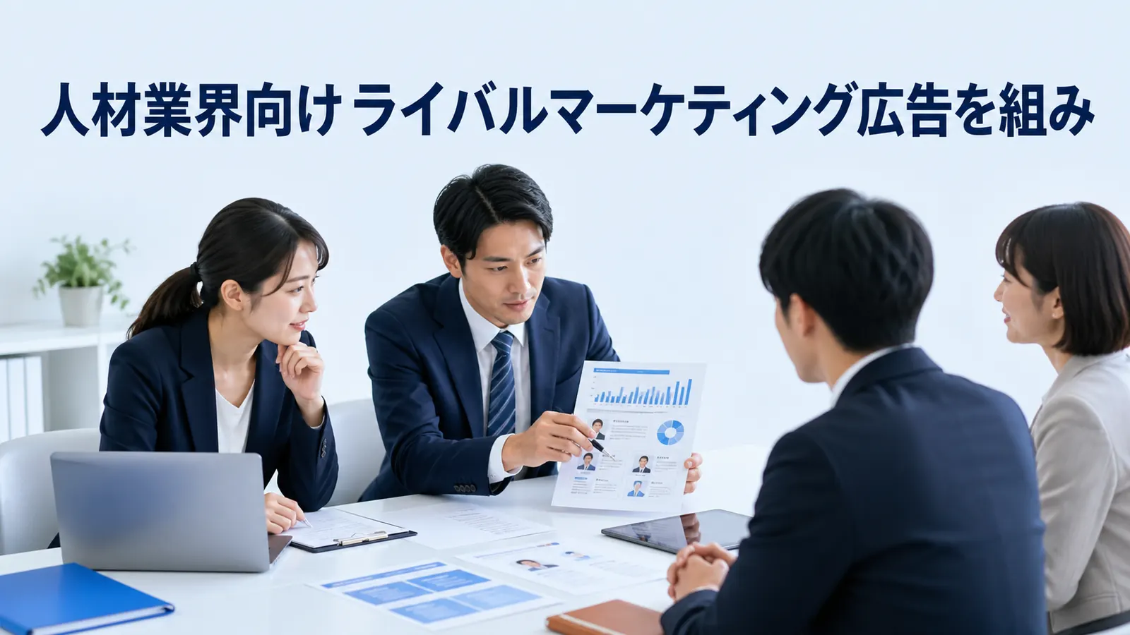 人材業界向けライバルマーケティング広告を組み