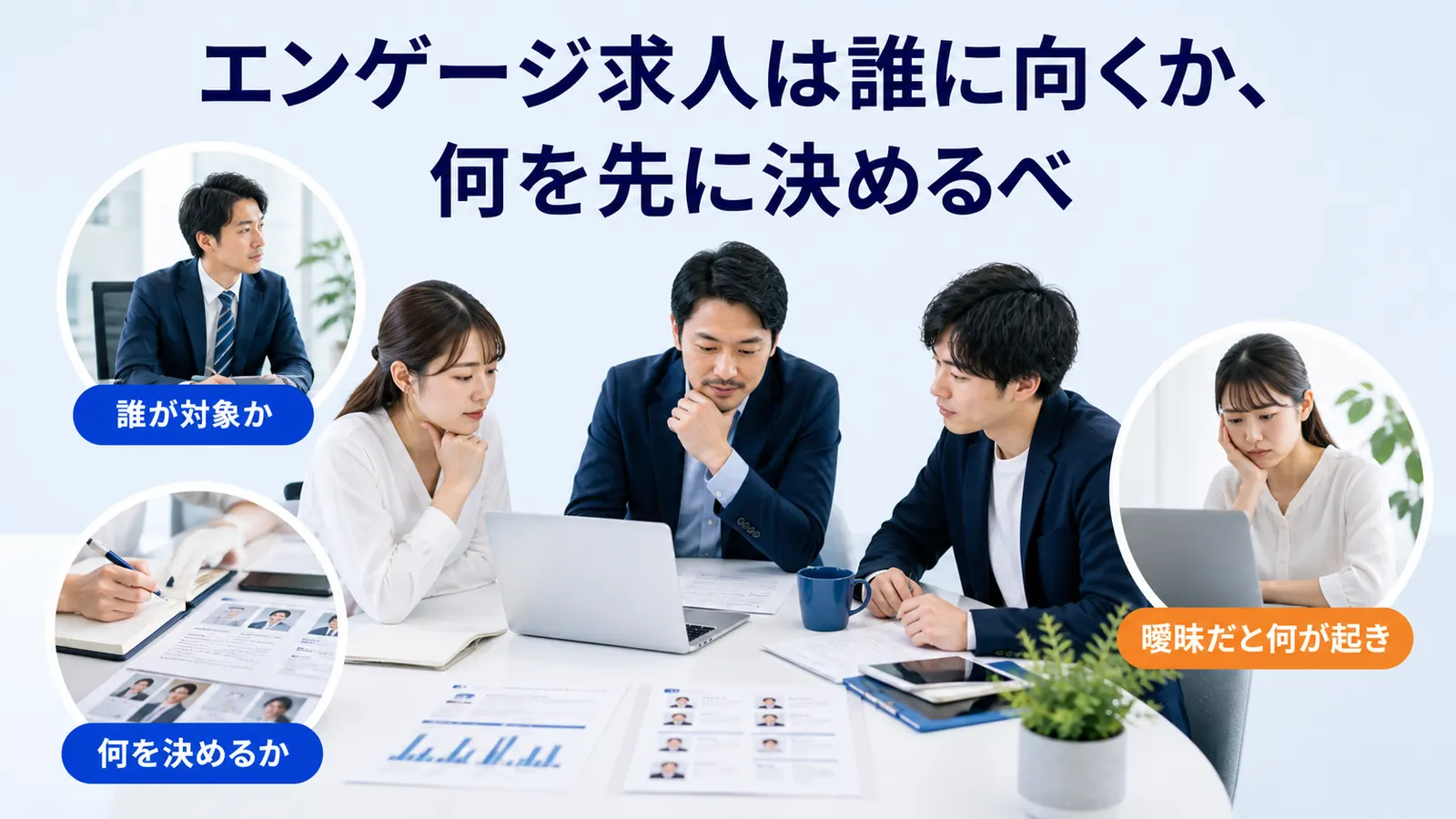 エンゲージ求人は誰に向くか、何を先に決めるべ