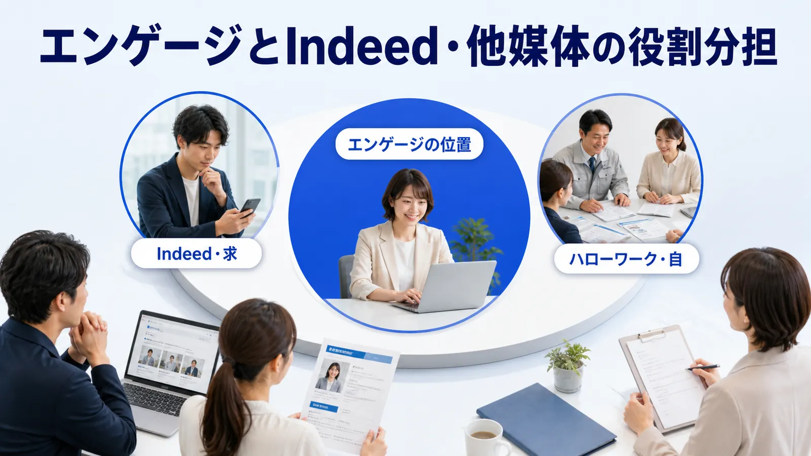 エンゲージとIndeed・他媒体の役割分担