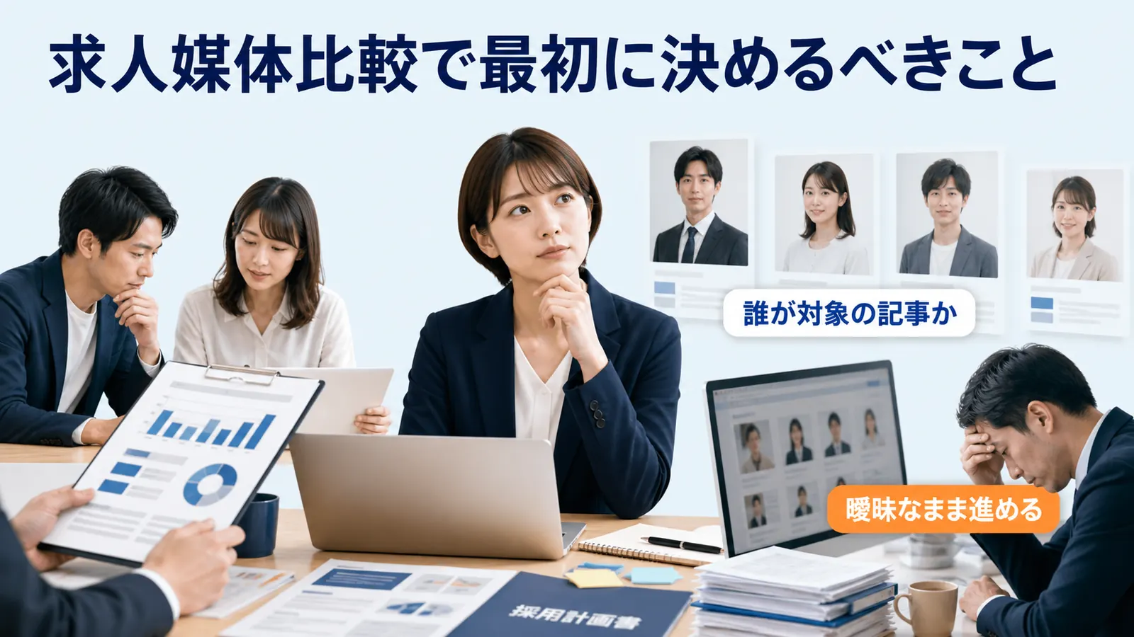求人媒体比較で最初に決めるべきこと