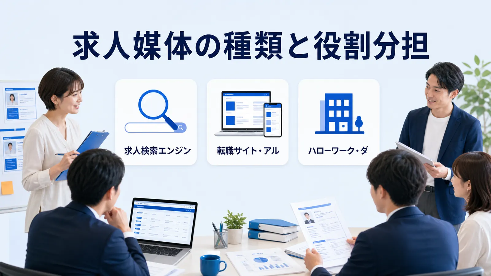 求人媒体の種類と役割分担