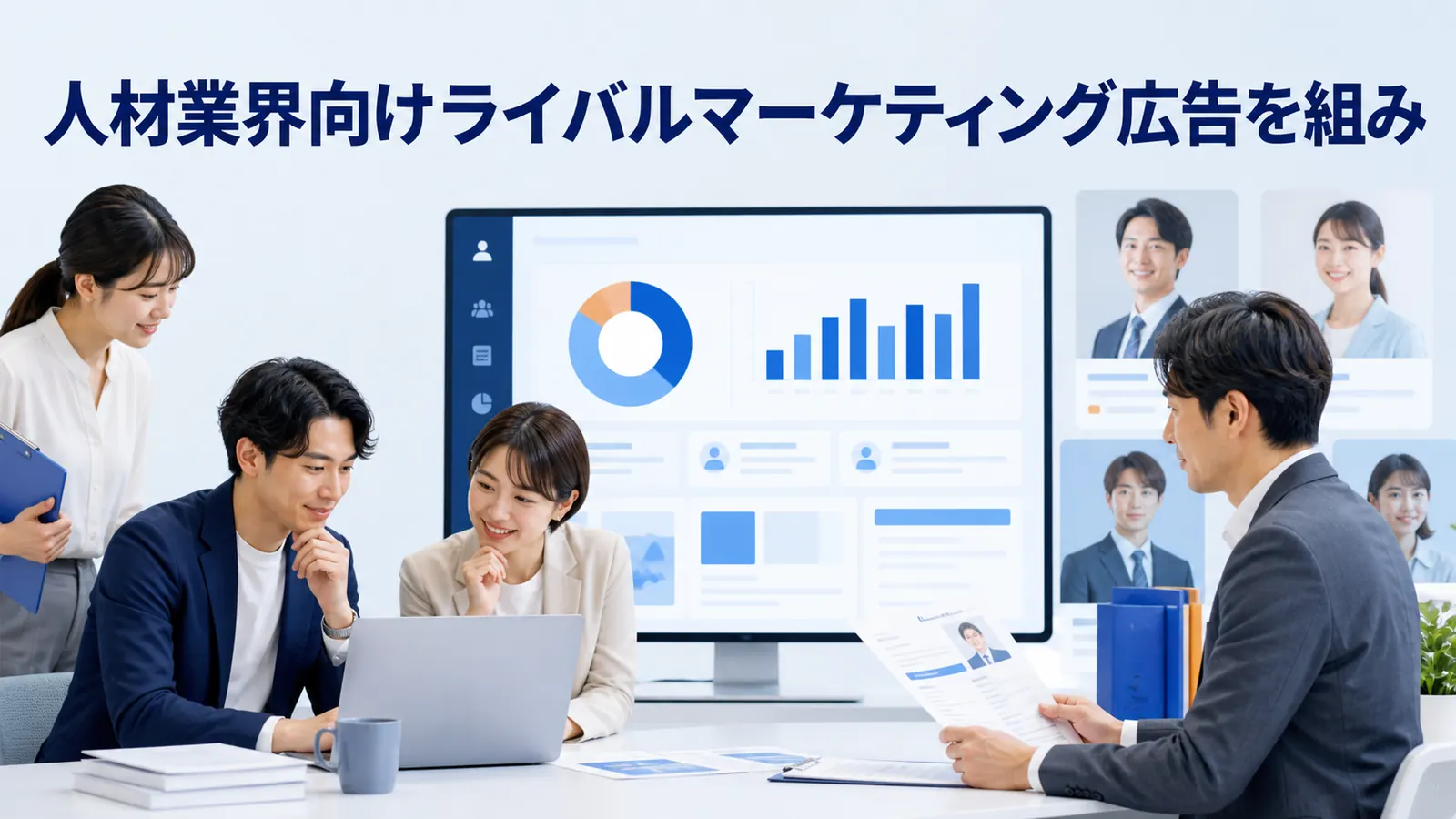 人材業界向けライバルマーケティング広告を組み
