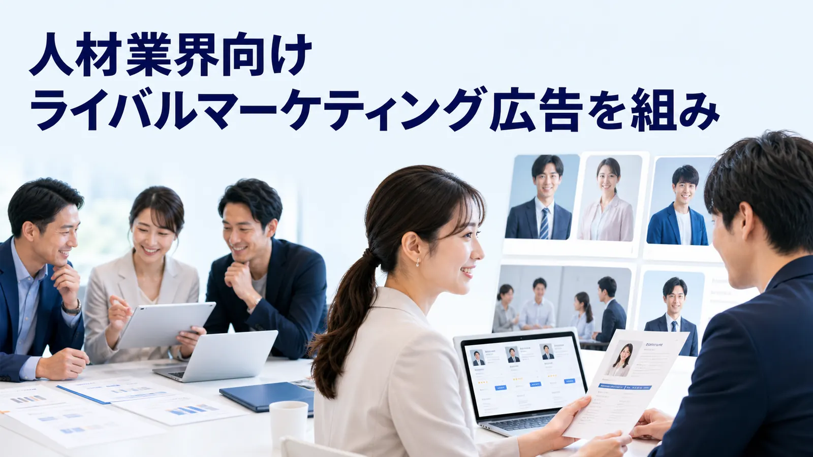 人材業界向けライバルマーケティング広告を組み