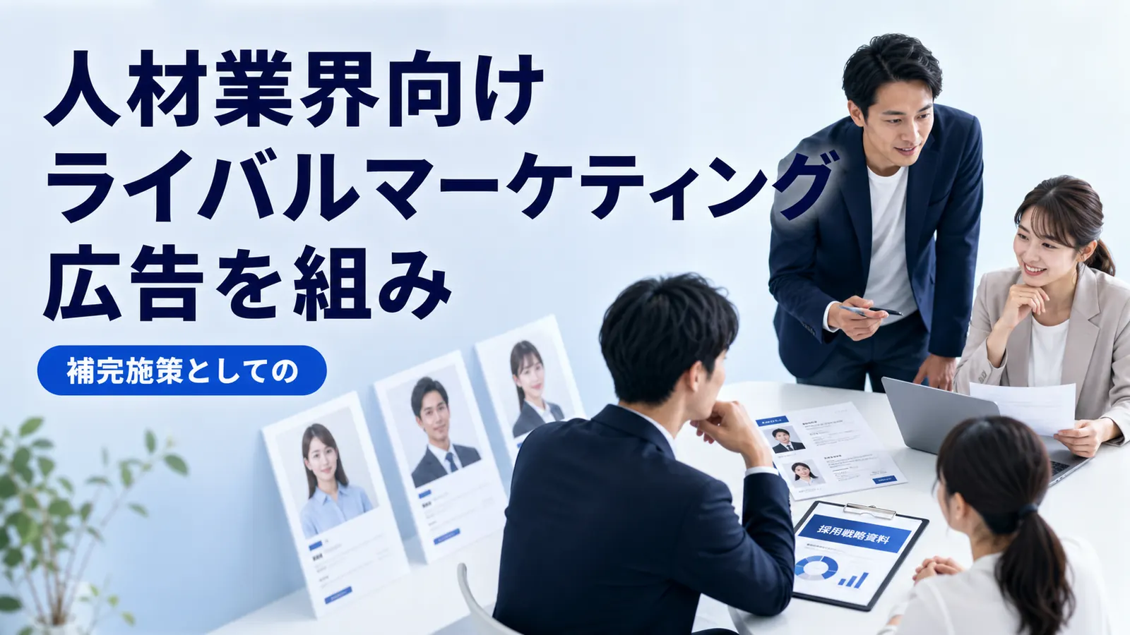 人材業界向けライバルマーケティング広告を組み