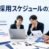 新卒採用スケジュールの立て方を内容別のオリジナル構図で整理した解説画像